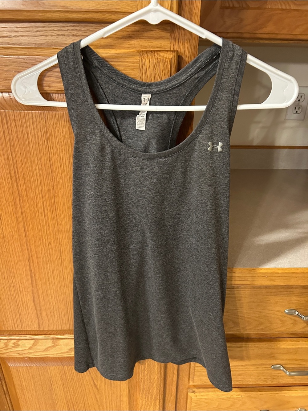 Under Armour Women's Dark Charcoal Gray Racerback Tank